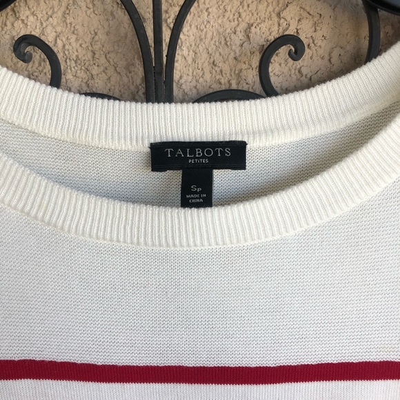 Talbots striped bow sweater - Picture 4 of 6